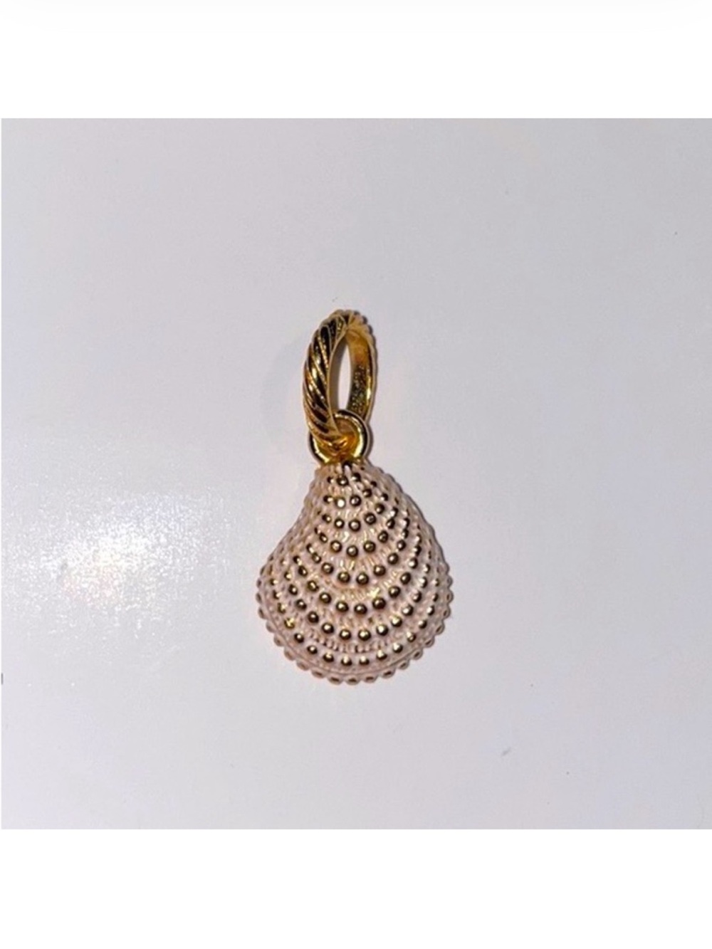 Brighton Gold and Cream Seashell Charm